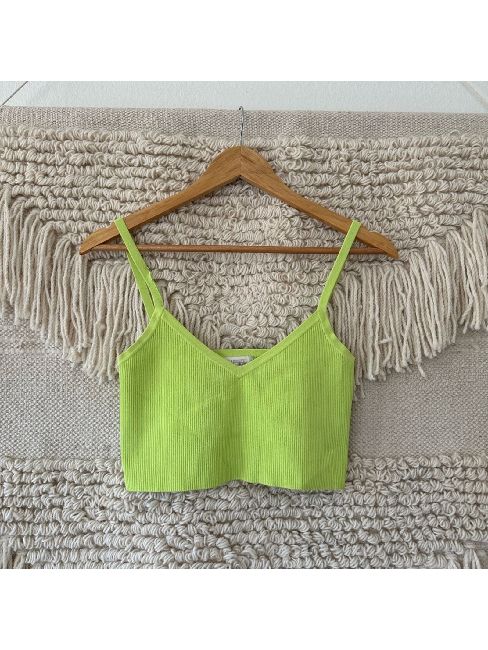 Lapointe Green Cropped Tank